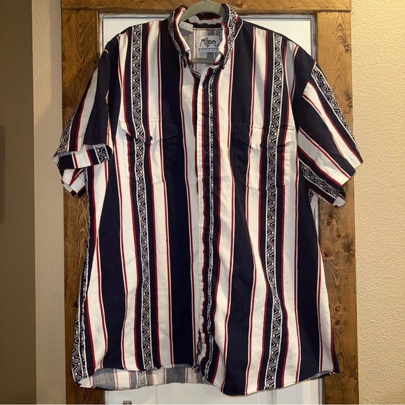 Vintage Short Sleeve Button Up Roper - Picture 1 of 3